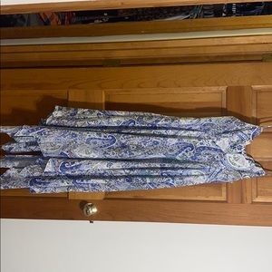 Francescas Scalloped Long Flowy Dress